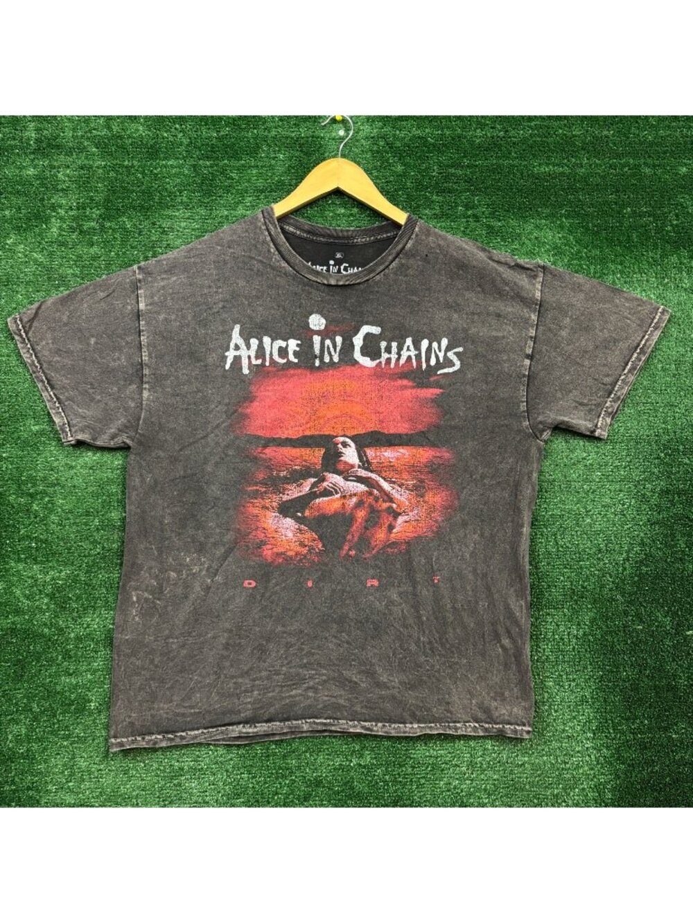 Alice In Chains Dirt Cover Mineral Wash T-Shirt Size Extra Large